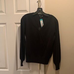 Elegant Black V-Neck Sweater